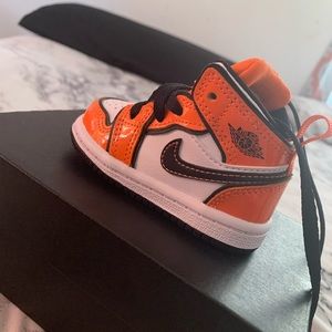 Orange/Black/White Jordan 1 Infant Size 3C